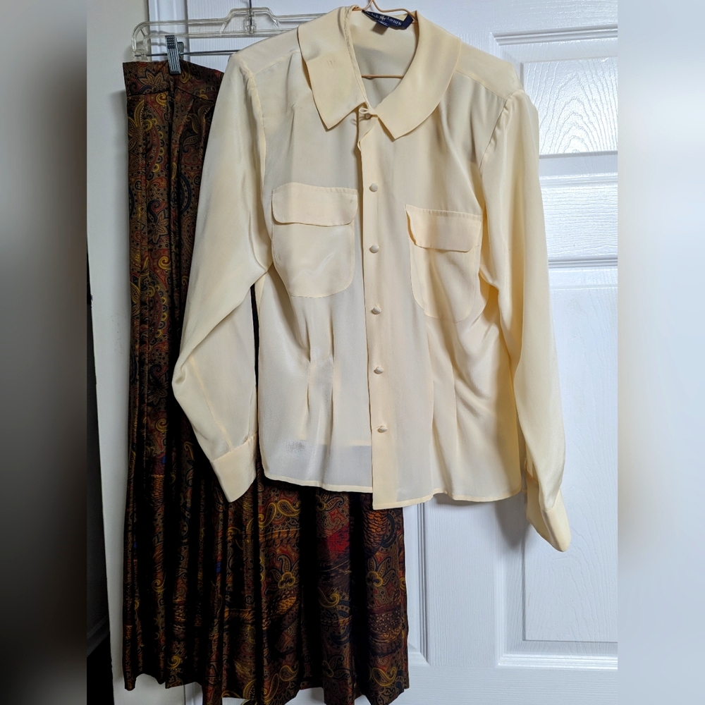 Ralph, Lauren, skirt and blouse
